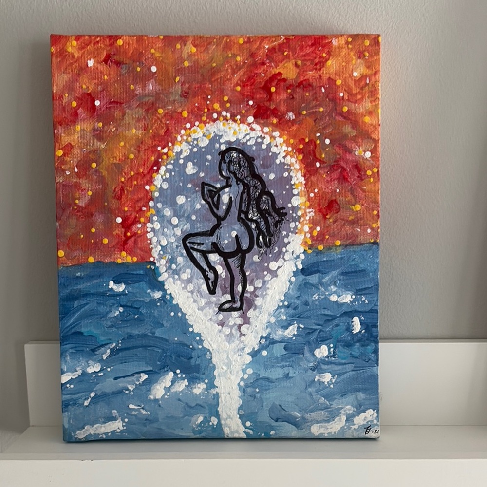 Original Acrylic Mixed Media Painting
